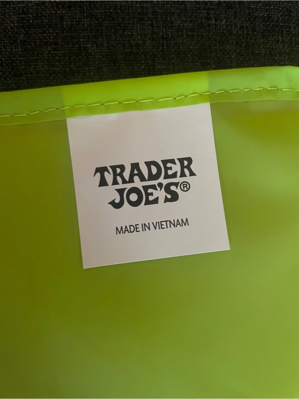 NWT Trader Joe's Mini Insulated Bag in orange and green color